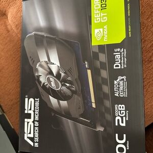 ASUS GeForce GT 1030 Graphics Card - Black and Green